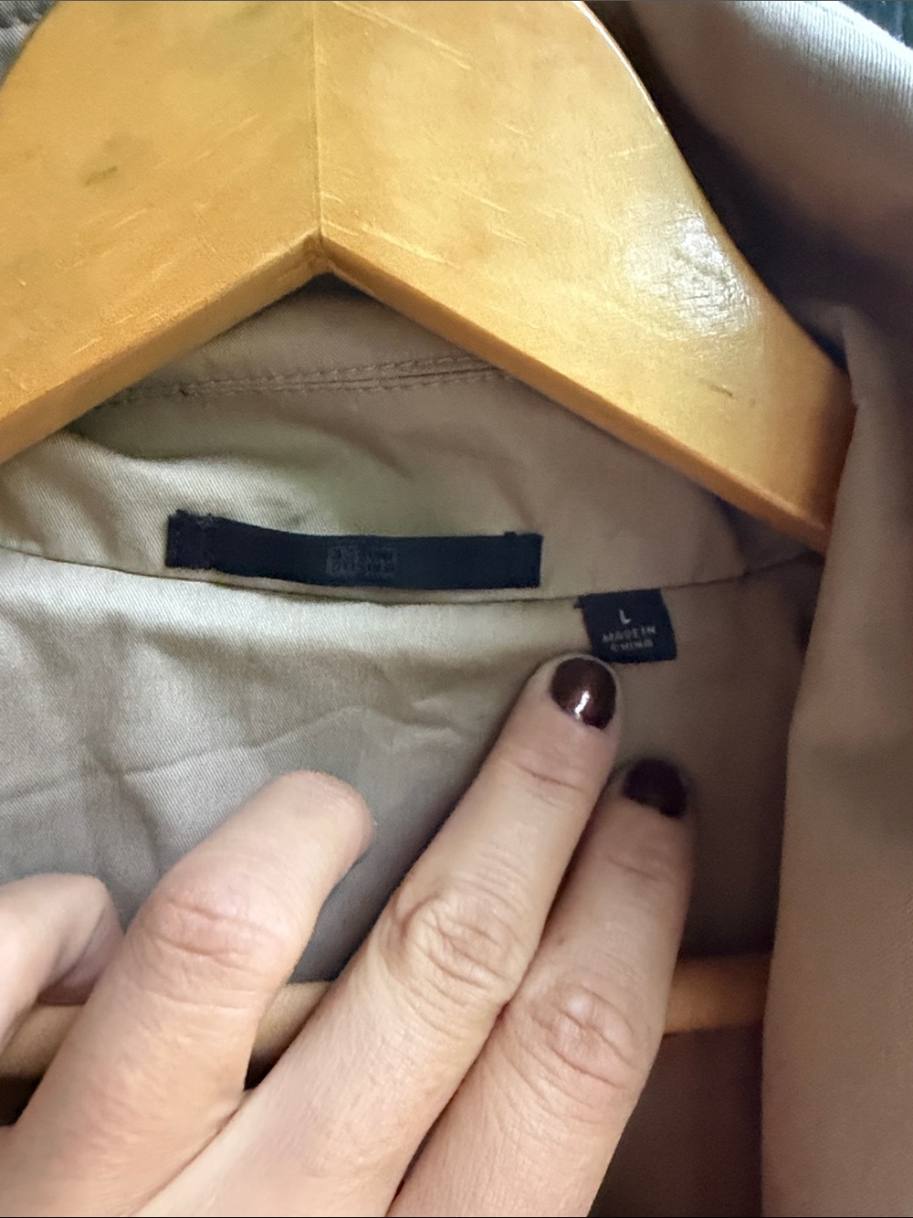 Uniqlo Beige Trench Coat - Picture 2 of 5